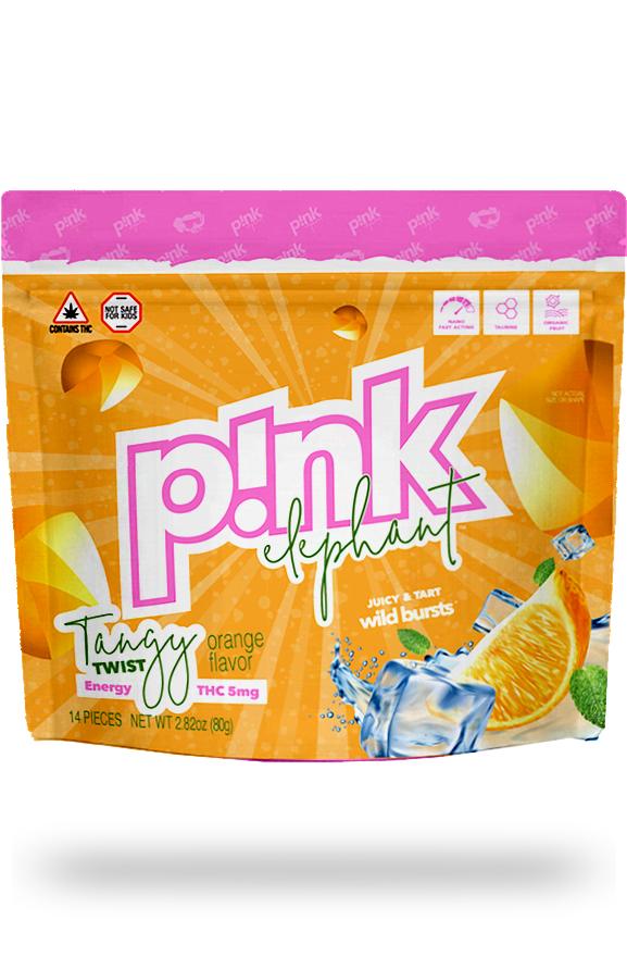 Tangy Twist Pink Elephant Edible Chews